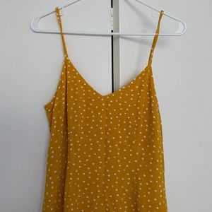 AF Yellow Polka Dot Midi Dress